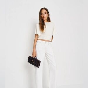 Reformation Avery Knit Top Ivory - Size S